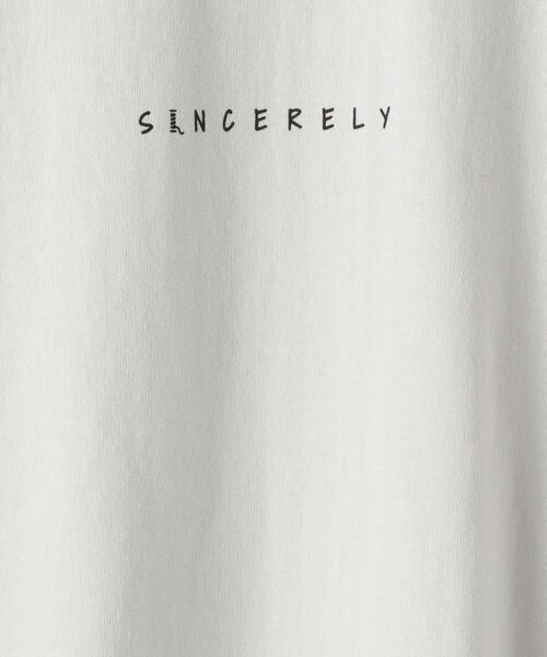 green label relaxing（グリーンレーベルリラクシング）の「SC SINCERELY プリント クルーネック 長袖 カットソー（Tシャツ/カットソー・メンズ・ライトグレー/ロイヤルブルー/ベージュ・LARGE/SMALL/X-LARGE/MEDIUM）」の19枚目の写真