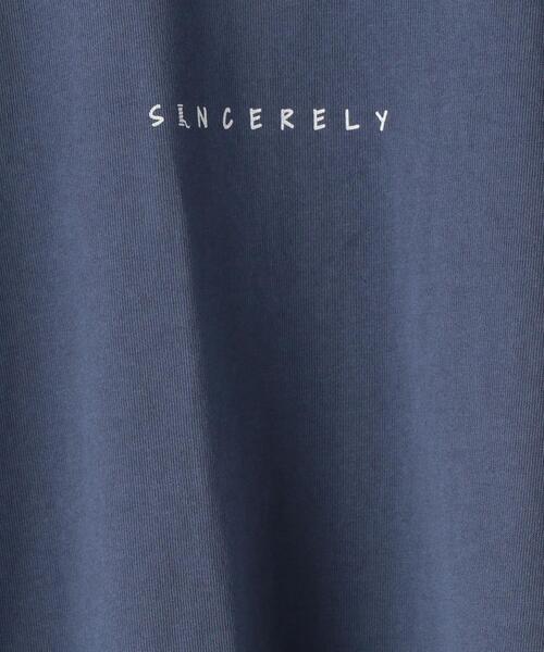green label relaxing（グリーンレーベルリラクシング）の「SC SINCERELY プリント クルーネック 長袖 カットソー（Tシャツ/カットソー・メンズ・ライトグレー/ロイヤルブルー/ベージュ・LARGE/SMALL/X-LARGE/MEDIUM）」の21枚目の写真