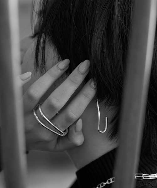 Nothing And Others（ナッシングアンドアザーズ）の「「Nothing And Others/ナッシングアンドアザーズ」Double Line ring（リング・レディース・シルバー・FREE）」の6枚目の写真