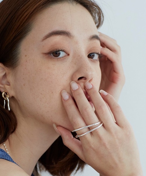 Nothing And Others（ナッシングアンドアザーズ）の「「Nothing And Others/ナッシングアンドアザーズ」Double Line ring（リング・レディース・シルバー・FREE）」の8枚目の写真