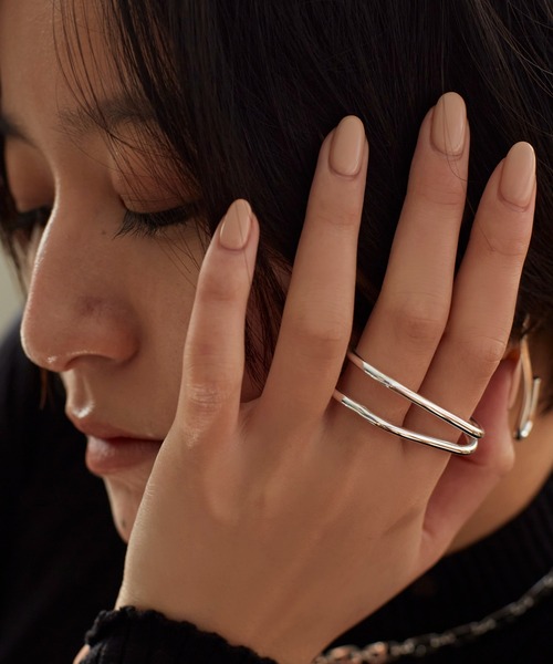 Nothing And Others（ナッシングアンドアザーズ）の「「Nothing And Others/ナッシングアンドアザーズ」Double Line ring（リング・レディース・シルバー・FREE）」の10枚目の写真