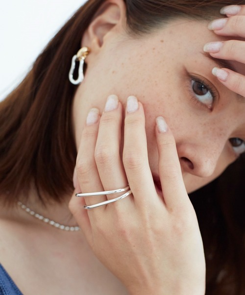 Nothing And Others（ナッシングアンドアザーズ）の「「Nothing And Others/ナッシングアンドアザーズ」Double Line ring（リング・レディース・シルバー・FREE）」の7枚目の写真