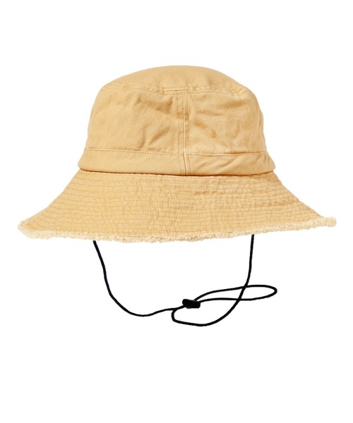 14+（イチヨンプラス）の「フリンジ紐付きウォッシュハット（ハット・レディース・ブラック/アイボリー/パープル/カーキ/ベージュ・FREE）」の8枚目の写真