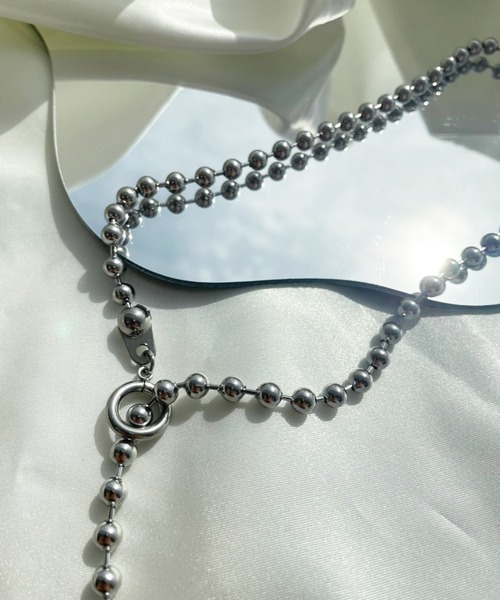 kutir（クティール）の「2WAYボールチェーンネックレス（ネックレス・レディース・シルバー・FREE）」の3枚目の写真