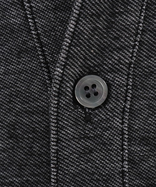 CAMBIO(カンビオ)の「ms4663-カットデニムスキッパーシャツ(シャツ/ブラウス・メンズ・ネイビー/ブラック・M/L)」の13枚目の写真