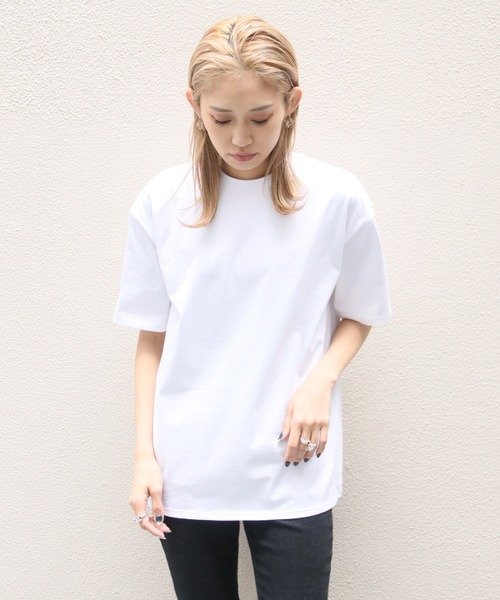 Avvenente（アベネンテ）の「【Avvenente】ニュアンス転写プリントTシャツ（Tシャツ/カットソー・レディース・ブラック/オフホワイト・M）」の5枚目の写真