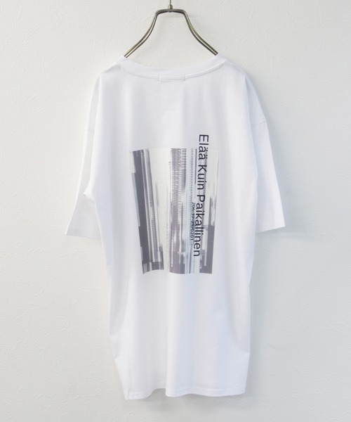 Avvenente（アベネンテ）の「【Avvenente】ニュアンス転写プリントTシャツ（Tシャツ/カットソー・レディース・ブラック/オフホワイト・M）」の3枚目の写真