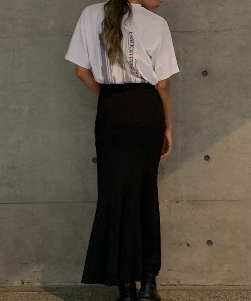 Avvenente（アベネンテ）の「【Avvenente】ニュアンス転写プリントTシャツ（Tシャツ/カットソー・レディース・ブラック/オフホワイト・M）」の15枚目の写真