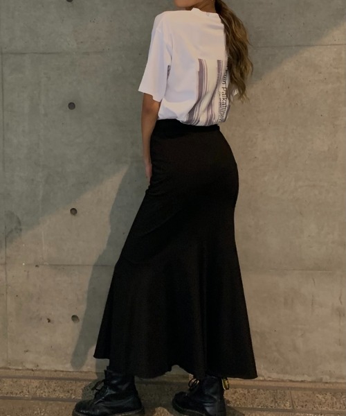 Avvenente（アベネンテ）の「【Avvenente】ニュアンス転写プリントTシャツ（Tシャツ/カットソー・レディース・ブラック/オフホワイト・M）」の16枚目の写真