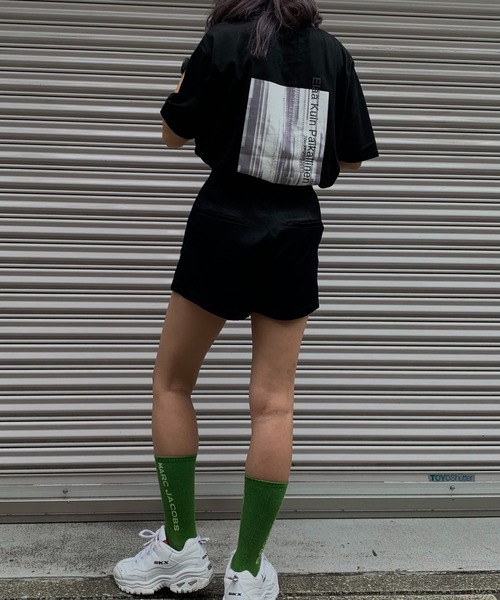 Avvenente（アベネンテ）の「【Avvenente】ニュアンス転写プリントTシャツ（Tシャツ/カットソー・レディース・ブラック/オフホワイト・M）」の18枚目の写真