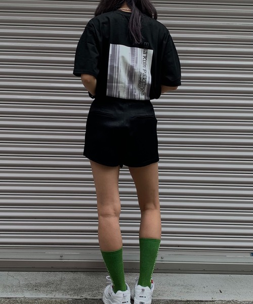 Avvenente（アベネンテ）の「【Avvenente】ニュアンス転写プリントTシャツ（Tシャツ/カットソー・レディース・ブラック/オフホワイト・M）」の19枚目の写真