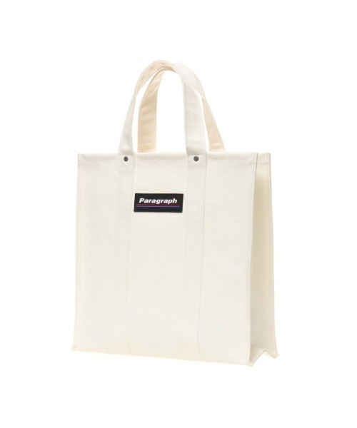 Paragraph（パラグラフ）の「『paragraph/パラグラフ』PARAGRAPH CANVAS TOTEBAG/キャンバストートバッグ（トートバッグ・メンズ・ホワイト/ブラック/オレンジ/ブルー/グリーン・FREE）」の2枚目の写真