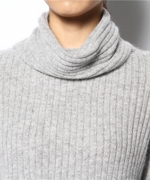 B:MING by BEAMS（ビーミングバイビームス）の「□ビーミング by ビームス / リブオフタートルプルオーバー（ニット/セーター・レディース・ライトグレー/カーキ/オフホワイト・ONE SIZE）」の8枚目の写真