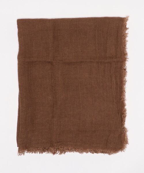 RIVE DROITE(リヴドロワ)の「ナチュラルな風合いで心地良い大判ストール ソリッドリネンストール(ストール/ショール・レディース・キャメル/ブラウン/ベージュ・FREE)」の10枚目の写真