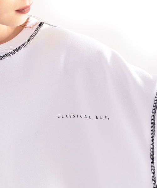 classicalelf（クラシカルエルフ）の「月グラフィックプリントで1+ 配色ステッチbigスウェット（スウェット・レディース・ホワイト/ブラック/グリーン/アイボリー・LARGE/X-LARGE/XX-LARGE/MEDIUM）」の17枚目の写真