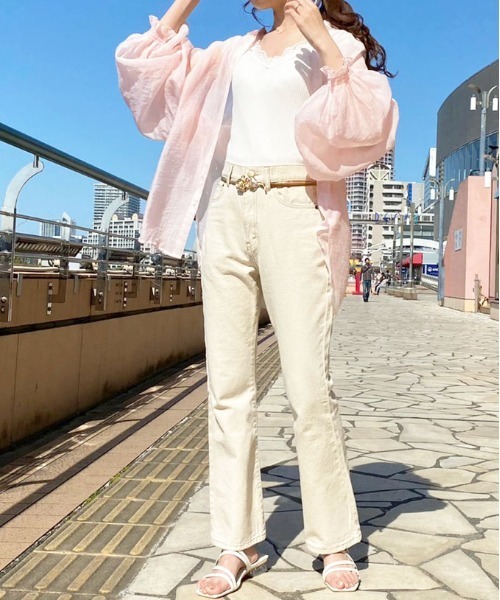 apres jour(アプレジュール)の「シアー袖ボリュームシャツ【ZOZOTOWN限定アイテム】(シャツ/ブラウス・レディース・ベビーピンク/ベージュ/オフホワイト・フリー/X-LARGE)」の21枚目の写真