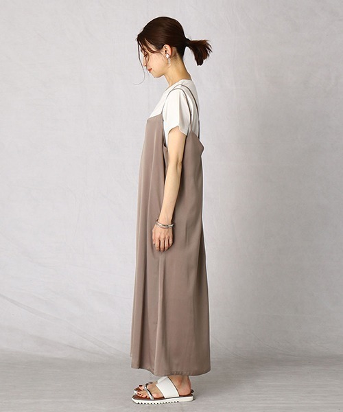 Comme　Ca　Mature（コムサマチュア）の「Tシャツ＋キャミワンピース（ワンピース・レディース・ブラック/ベージュ/ネイビー・MEDIUM/LARGE）」の4枚目の写真