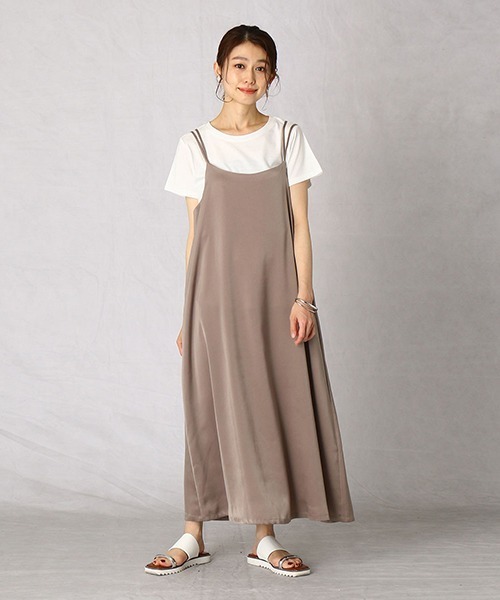 Comme　Ca　Mature（コムサマチュア）の「Tシャツ＋キャミワンピース（ワンピース・レディース・ブラック/ベージュ/ネイビー・MEDIUM/LARGE）」の11枚目の写真