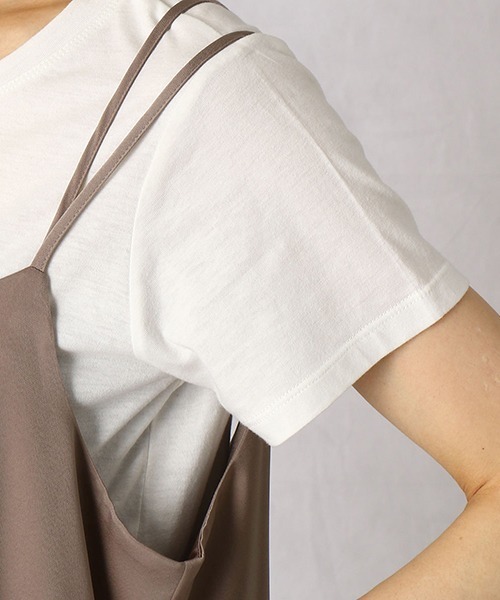 Comme　Ca　Mature（コムサマチュア）の「Tシャツ＋キャミワンピース（ワンピース・レディース・ブラック/ベージュ/ネイビー・MEDIUM/LARGE）」の15枚目の写真