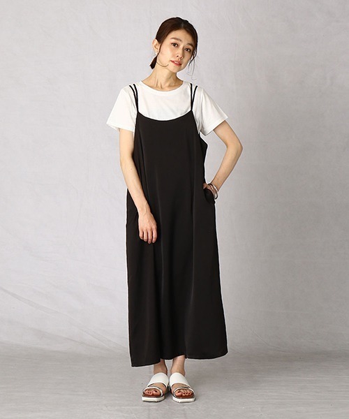 Comme　Ca　Mature（コムサマチュア）の「Tシャツ＋キャミワンピース（ワンピース・レディース・ブラック/ベージュ/ネイビー・MEDIUM/LARGE）」の17枚目の写真