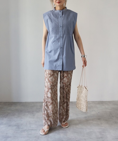 4youstory（フォーユーストーリー）の「ぼかし柄ストレートパンツ（その他パンツ・レディース・モカ/グレー/グリーン・FREE）」の11枚目の写真