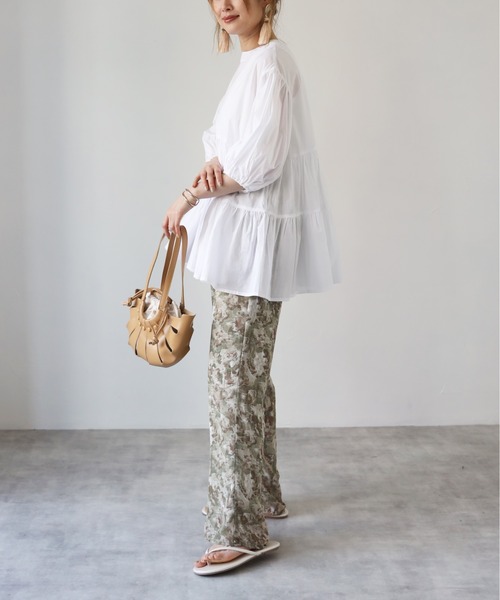 4youstory（フォーユーストーリー）の「ぼかし柄ストレートパンツ（その他パンツ・レディース・モカ/グレー/グリーン・FREE）」の15枚目の写真