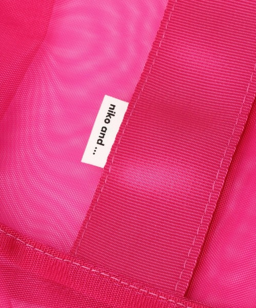 niko and...（ニコアンド）の「オリジナルメッシュトートバッグL（トートバッグ・レディース・ベージュ/ブラック/ピンク・0）」の19枚目の写真