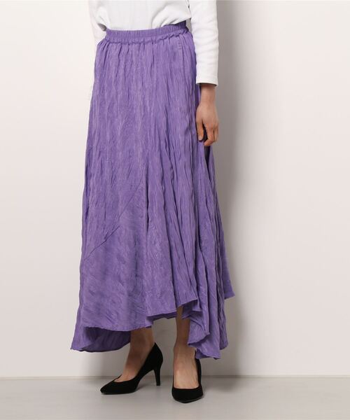 PRIORITY（プライオリティー）の「ロングスカート（スカート・レディース・ブラウン/イエロー/パープル・38）」の3枚目の写真