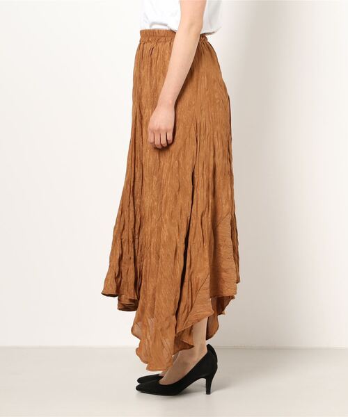 PRIORITY（プライオリティー）の「ロングスカート（スカート・レディース・ブラウン/イエロー/パープル・38）」の4枚目の写真