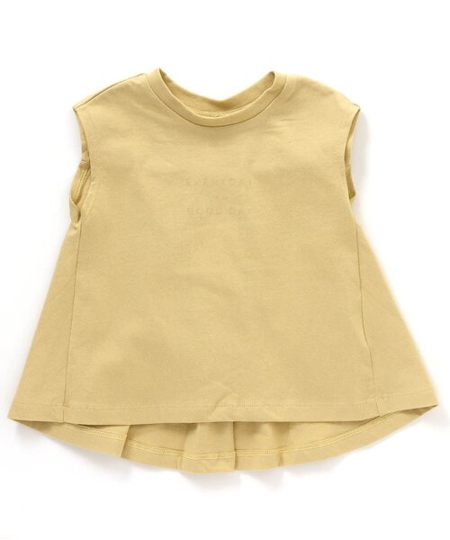 apres les cours（アプレレクール）の「/バックシャンノースリーブロゴトップス（Tシャツ/カットソー・キッズ・イエロー/アイボリー/ピンク・130/140/80/100/110/90/120）」の3枚目の写真