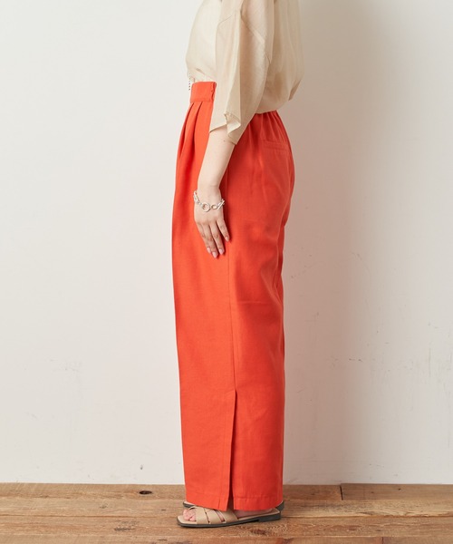 CIAOPANIC TYPY(チャオパニックティピー)の「しわ防止テックリネンパンツ(その他パンツ・レディース・アイボリー/レッド/パープル/グリーン・MEDIUM/SMALL/LARGE)」の19枚目の写真