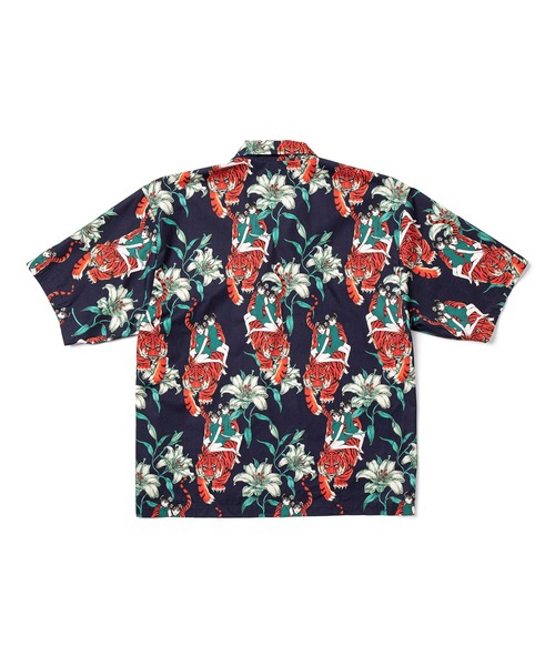 被宝園（ヒホウエン）の「精彩のアロハシャツ（シャツ/ブラウス・メンズ・ネイビー/アイボリー・FREE）」の5枚目の写真