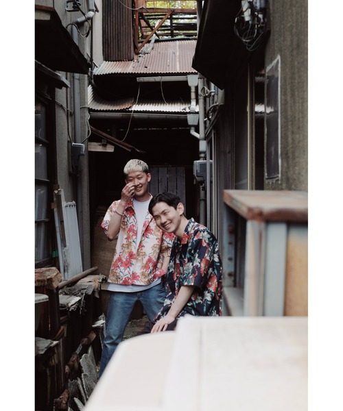 被宝園（ヒホウエン）の「精彩のアロハシャツ（シャツ/ブラウス・メンズ・ネイビー/アイボリー・FREE）」の16枚目の写真