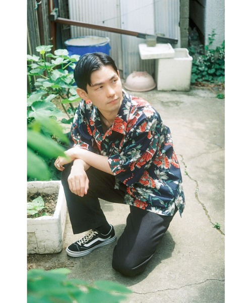 被宝園（ヒホウエン）の「精彩のアロハシャツ（シャツ/ブラウス・メンズ・ネイビー/アイボリー・FREE）」の19枚目の写真