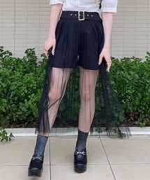 WEGO | WEGO/ベルト付チュールレイヤードスカート(スカート)