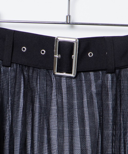 WEGO（ウィゴー）の「WEGO/ベルト付チュールレイヤードスカート（スカート・レディース・グレー系その他2/ブラック・FREE）」の4枚目の写真