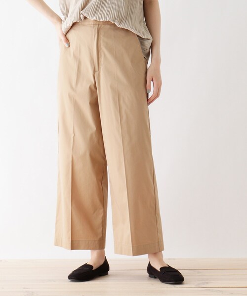 DRESKIP（ドレスキップ）の「◆裏ひんやりワイドパンツ（その他パンツ・レディース・ナチュラル/カーキ/グリーン/ネイビー・03/02/04）」の2枚目の写真