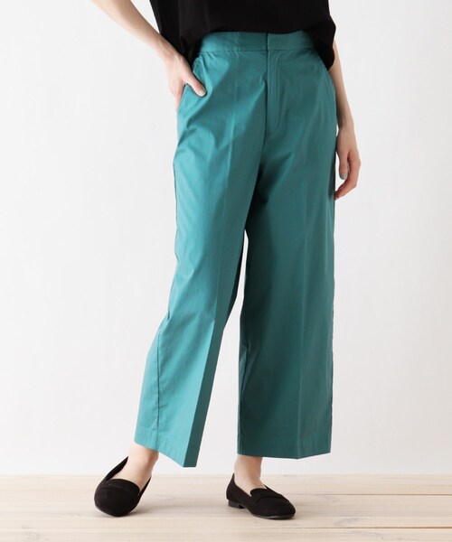DRESKIP（ドレスキップ）の「◆裏ひんやりワイドパンツ（その他パンツ・レディース・ナチュラル/カーキ/グリーン/ネイビー・03/02/04）」の4枚目の写真
