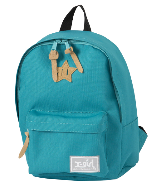 X-girl Stages（エックスガールステージス）の「【VERY(ベリー)5月号掲載商品】BASIC BACK PACK（バックパック/リュック・キッズ・ブラック/ピンク/グリーン・MEDIUM）」の2枚目の写真