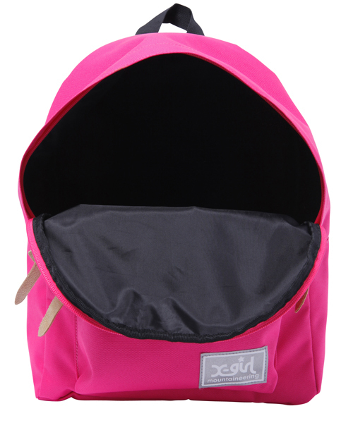 X-girl Stages（エックスガールステージス）の「【VERY(ベリー)5月号掲載商品】BASIC BACK PACK（バックパック/リュック・キッズ・ブラック/ピンク/グリーン・MEDIUM）」の4枚目の写真