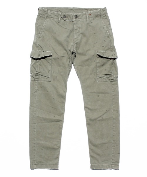 TMT（ティーエムティー）の「HERRINGBONE TWILL CARGO TROUSER(M-43 HBT REMAKE)（カーゴパンツ・メンズ・カーキ/サンドベージュ・X-LARGE/LARGE/SMALL/MEDIUM）」の2枚目の写真