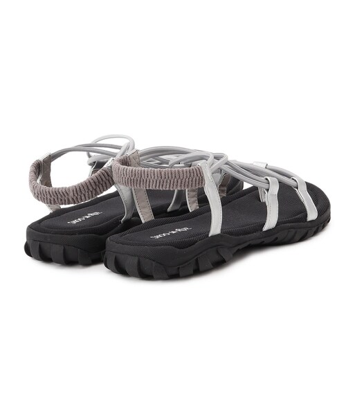 SHOO・LA・RUE(シューラルー)の「◆ふかふかゴムコードサンダル(サンダル・レディース・シルバー/ゴールド/ブラック・25/35/45)」の6枚目の写真