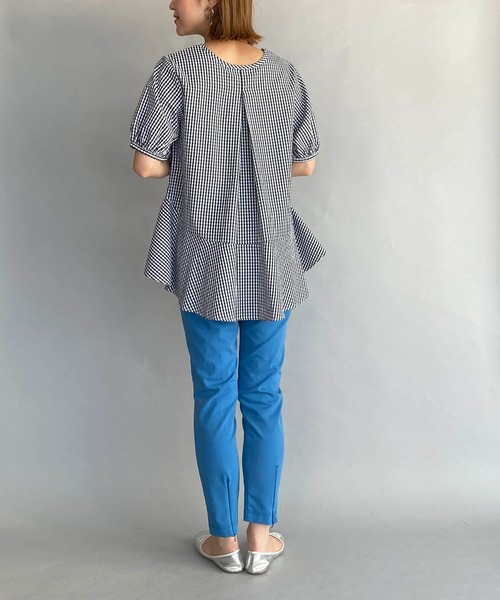 PICCIN（ピッチン）の「パフスリーブ裾フレアブラウス（シャツ/ブラウス・レディース・ブラック/ブラック系その他・M）」の11枚目の写真