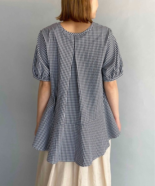 PICCIN（ピッチン）の「パフスリーブ裾フレアブラウス（シャツ/ブラウス・レディース・ブラック/ブラック系その他・M）」の16枚目の写真