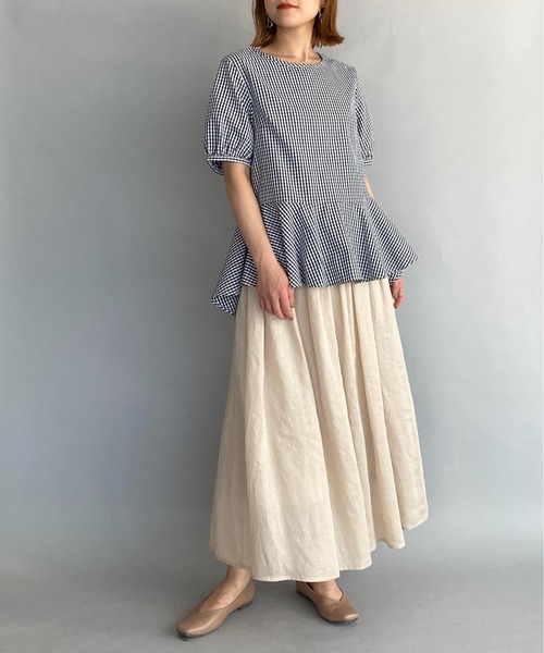 PICCIN（ピッチン）の「パフスリーブ裾フレアブラウス（シャツ/ブラウス・レディース・ブラック/ブラック系その他・M）」の17枚目の写真