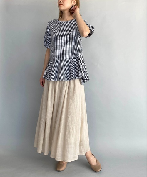 PICCIN（ピッチン）の「パフスリーブ裾フレアブラウス（シャツ/ブラウス・レディース・ブラック/ブラック系その他・M）」の20枚目の写真