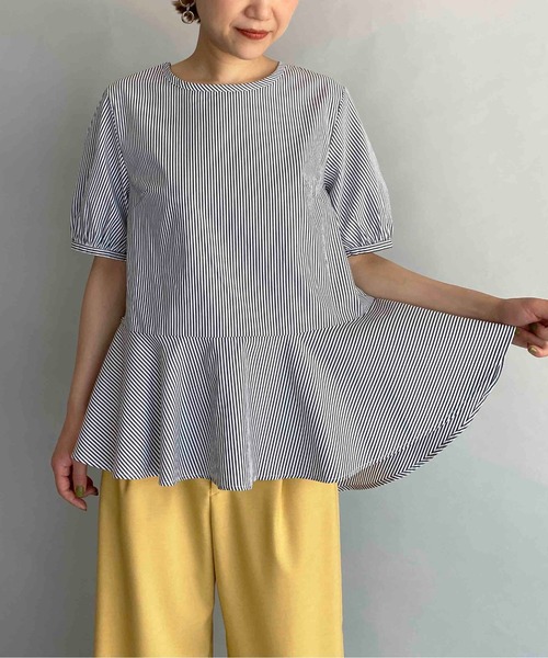 PICCIN（ピッチン）の「パフスリーブ裾フレアブラウス（シャツ/ブラウス・レディース・ブラック/ブラック系その他・M）」の22枚目の写真