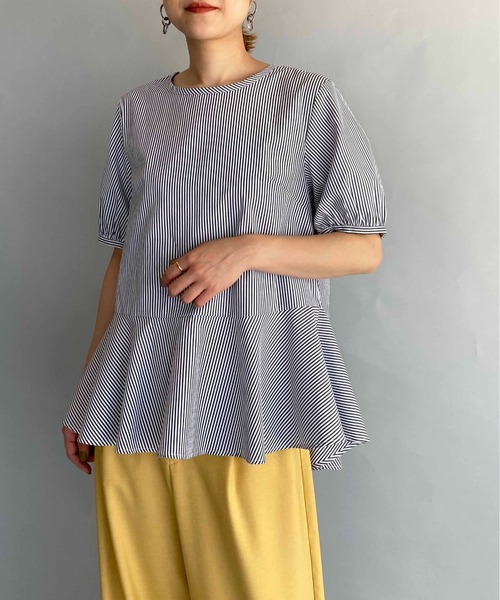 PICCIN（ピッチン）の「パフスリーブ裾フレアブラウス（シャツ/ブラウス・レディース・ブラック/ブラック系その他・M）」の21枚目の写真