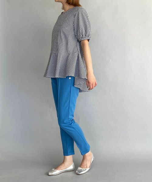 PICCIN（ピッチン）の「パフスリーブ裾フレアブラウス（シャツ/ブラウス・レディース・ブラック/ブラック系その他・M）」の10枚目の写真