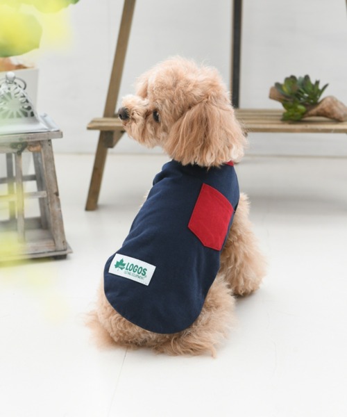 LOGOS（ロゴス）の「LOGOS/ロゴス/ドッグシャツ(ドッグウェア)（ペットウェア・メンズ・ネイビー/ブルー/イエロー/レッド/グレー/ピンク・2L/L/M/S/XS/3L）」の3枚目の写真